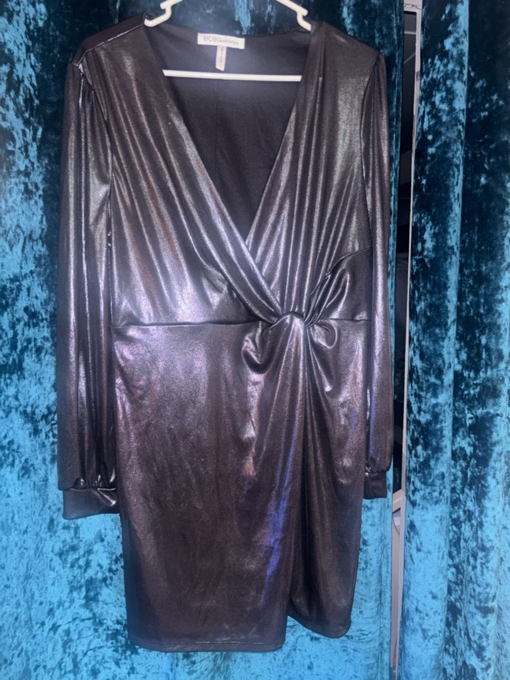 BCBGeneration Shimmery Black Dress